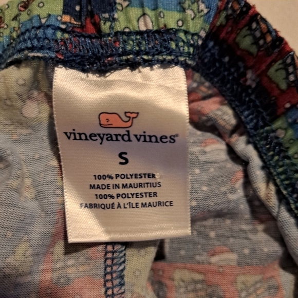 Vineyard Vines girls holiday patch size S elastic waisted pajama pants - Picture 2 of 2